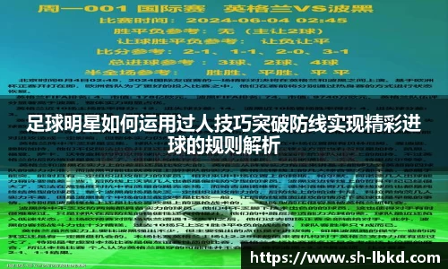 足球明星如何运用过人技巧突破防线实现精彩进球的规则解析